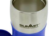 Summit Double Walled stainless steel Mug 380ml 4 Colours  Purple, Red, Black, Blue
